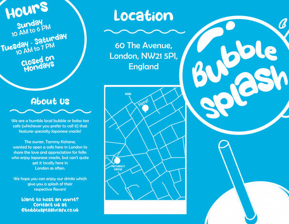Bubble Splash Brochure Design 1